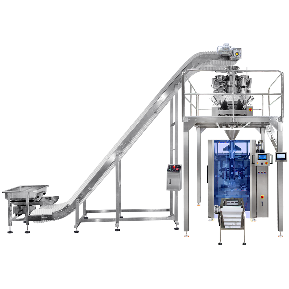 Automatic Granule Packing Machine with Skirtboard Elevator