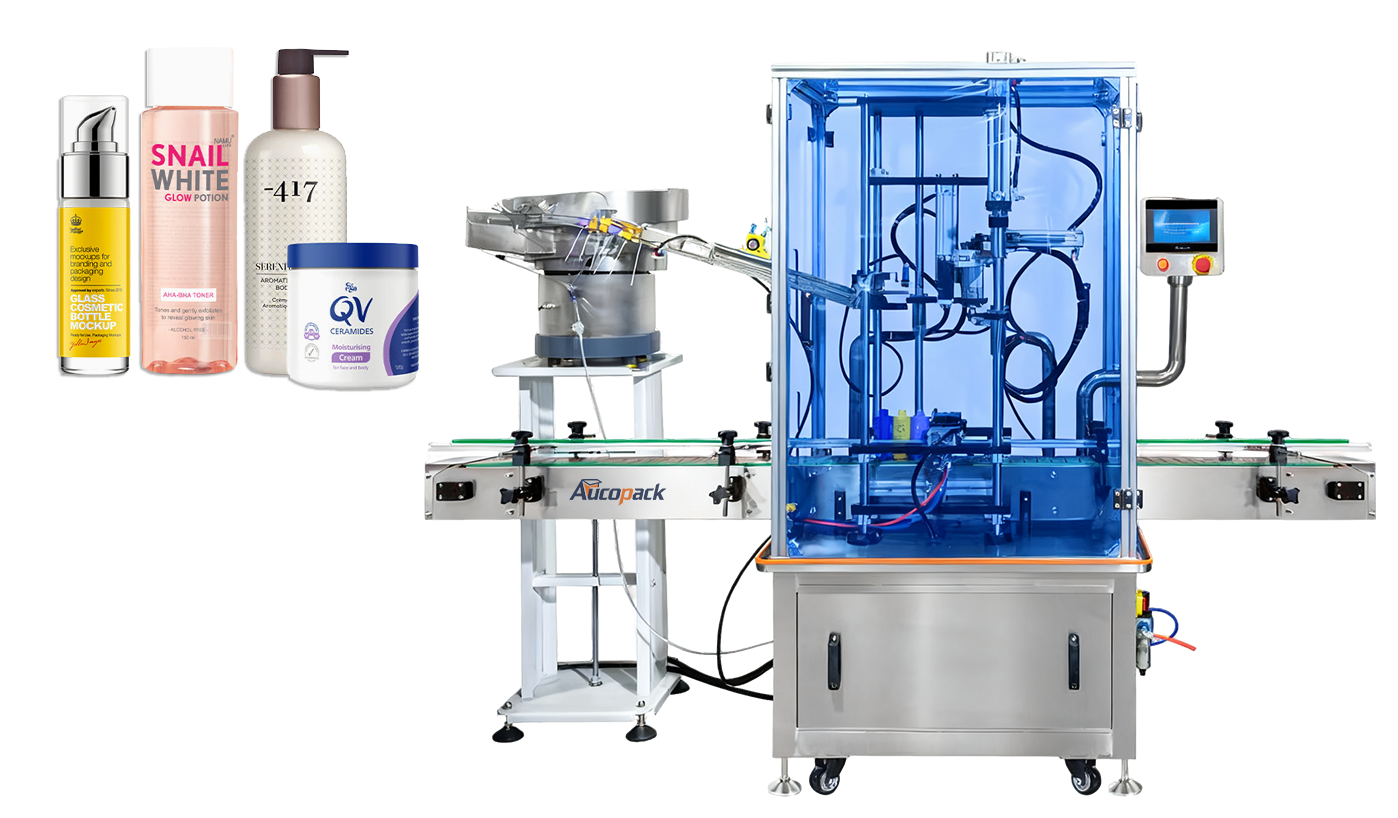 Automatic Jar Tube Filling and Capping Machine for Face Cream Lotion